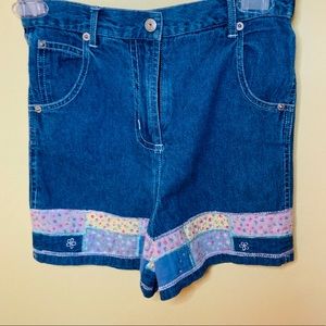 Vintage Lord & Taylor 100% Cotton Patchwork Denim Shorts